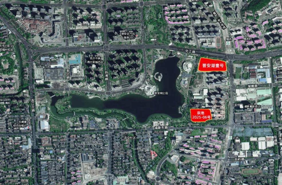 福州拍地5幅地块卖了1115亿晋安湖畔150米高楼落空(图3)